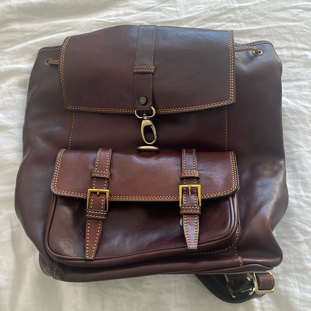 NWOT Italian Leather Backpack
